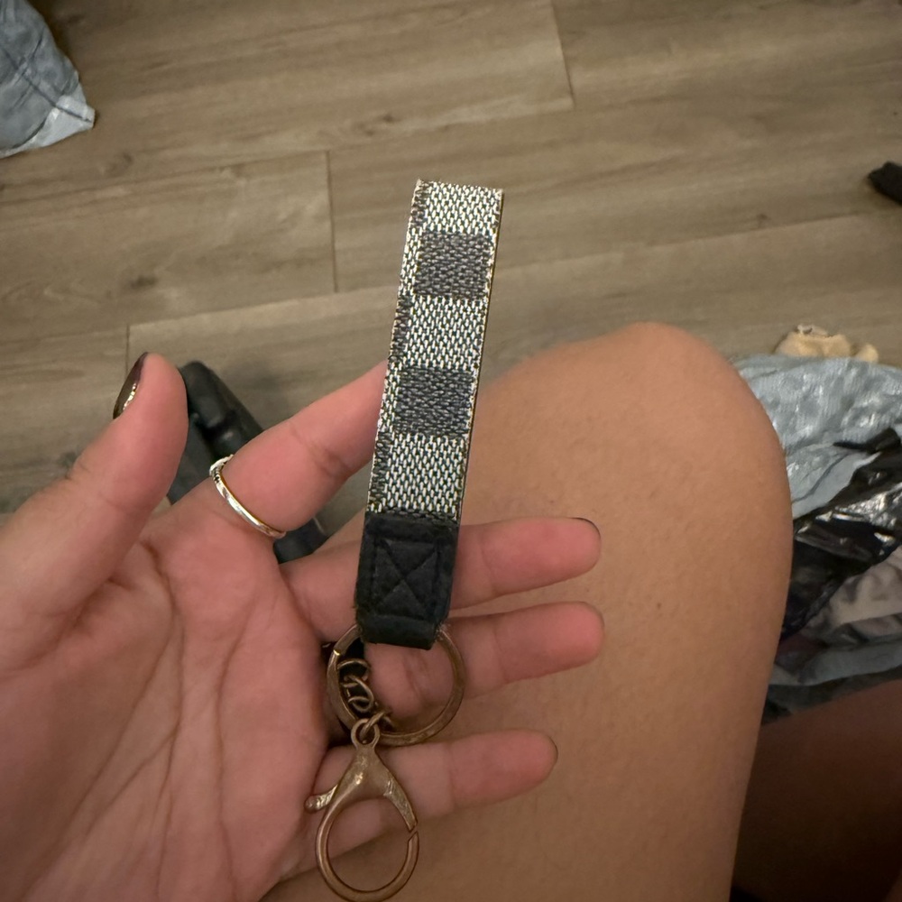 Stylish Black and Silver Keychain